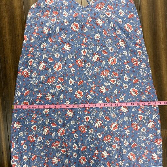 Old Navy Size XL Plus Size Blue, Pink, Floral Paisley Dress V neck Midi/Maxi - Picture 6 of 14